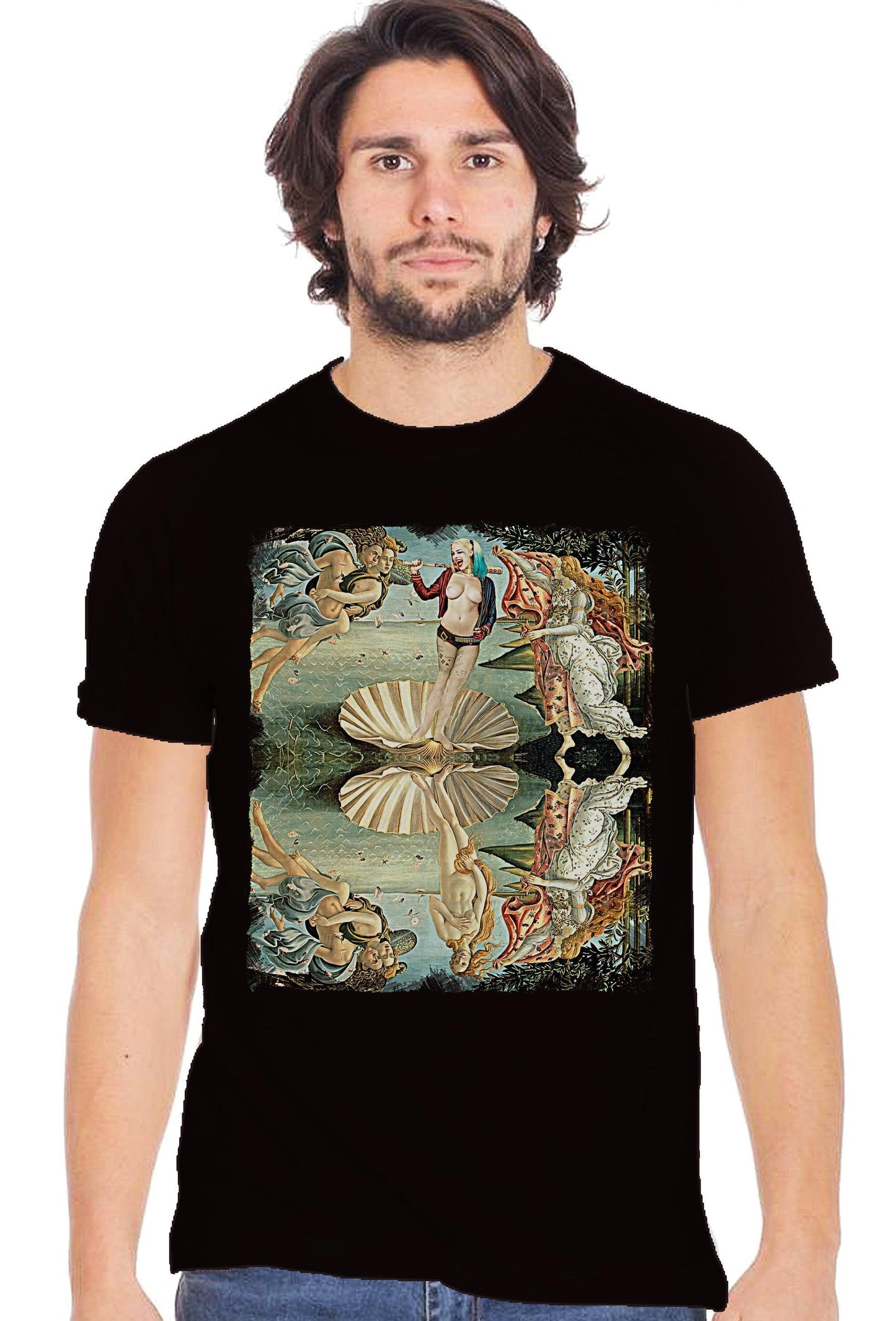 Venere Harley Quinn - T-shirt Uomo 100% Cotone Slub