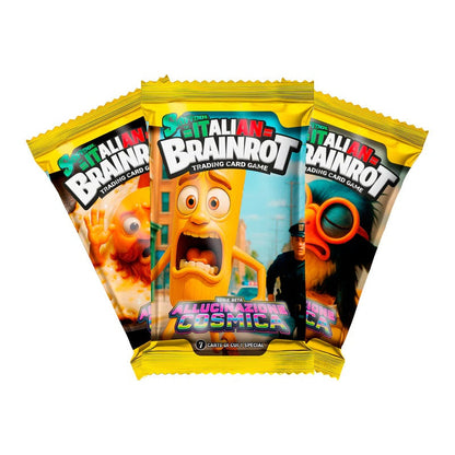 Skifidol Brainrot Kosmische Halluzination 3 Booster Pack TCG Karten Italienisch