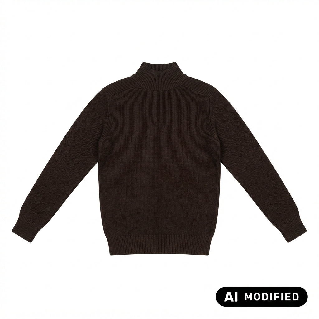 Bomboogie Maglione MM9307TKWM6 103 Uomo Marrone - Lana Merino Collo Alto
