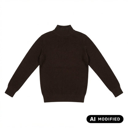 Bomboogie Maglione MM9307TKWM6 103 Uomo Marrone - Lana Merino Collo Alto