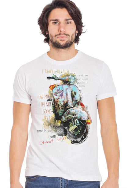 Vespa Vintage T-shirt Uomo - 100% Cotone