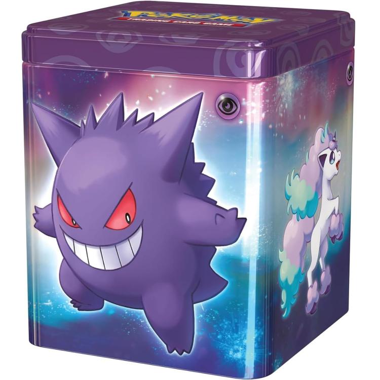 Pokemon Stacking Tin 2024 Tcg Gcc Stapelbare Metallbox Spielkarten Violett De