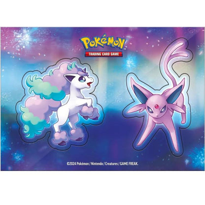 Pokemon Stacking Tin 2024 TCG GCC Stapelbare Metallbox Kartenspiel Lila Eng