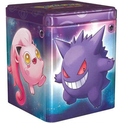 Pokemon Stacking Tin 2024 Tcg Gcc Stapelbare Metallbox Spielkarten Violett De