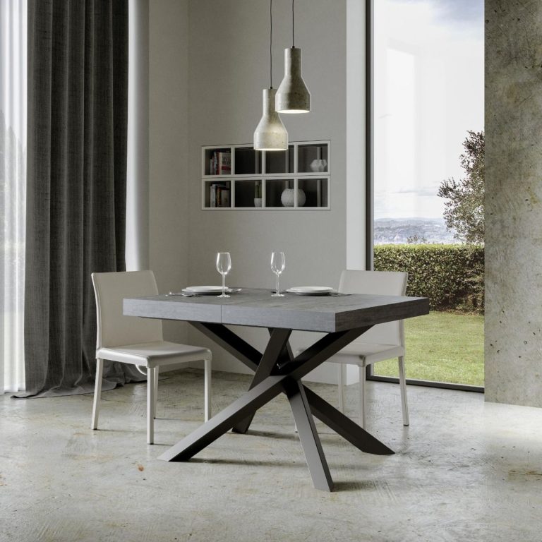 Ausziehbarer Tisch Volantis Elite T.90 – Gestell Anthrazit