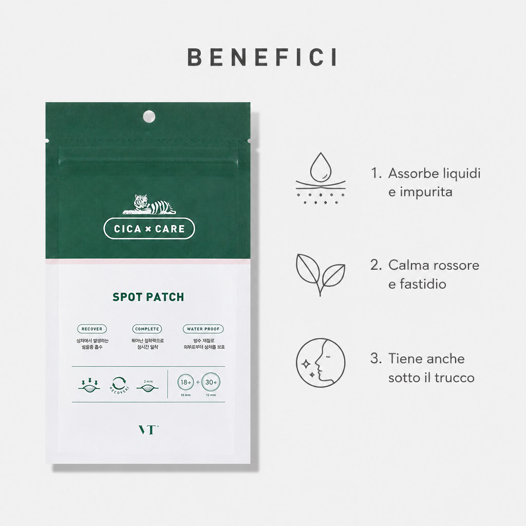VT Cosmetics Cica Spot Patch – Cerotti Anti-Imperfezioni 48 pz