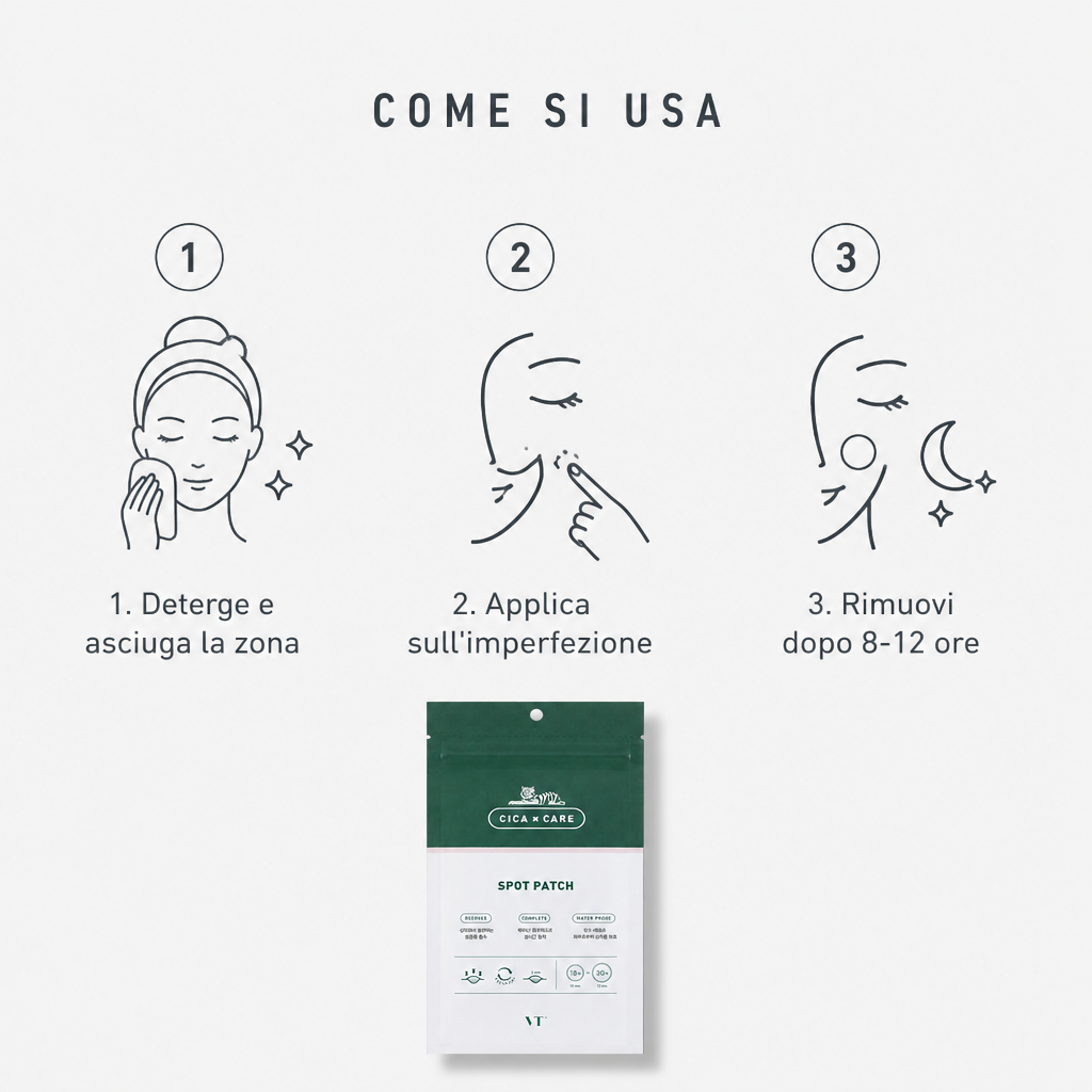 VT Cosmetics Cica Spot Patch – Cerotti Anti-Imperfezioni 48 pz