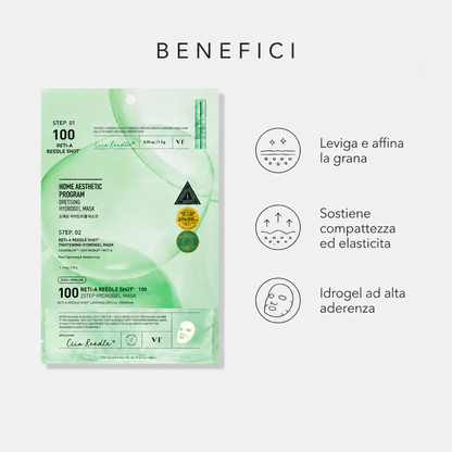 VT Cosmetics Reti-A Reedle Shot 100 2-Step Hydrogel Mask – Maschera Viso Rassodante