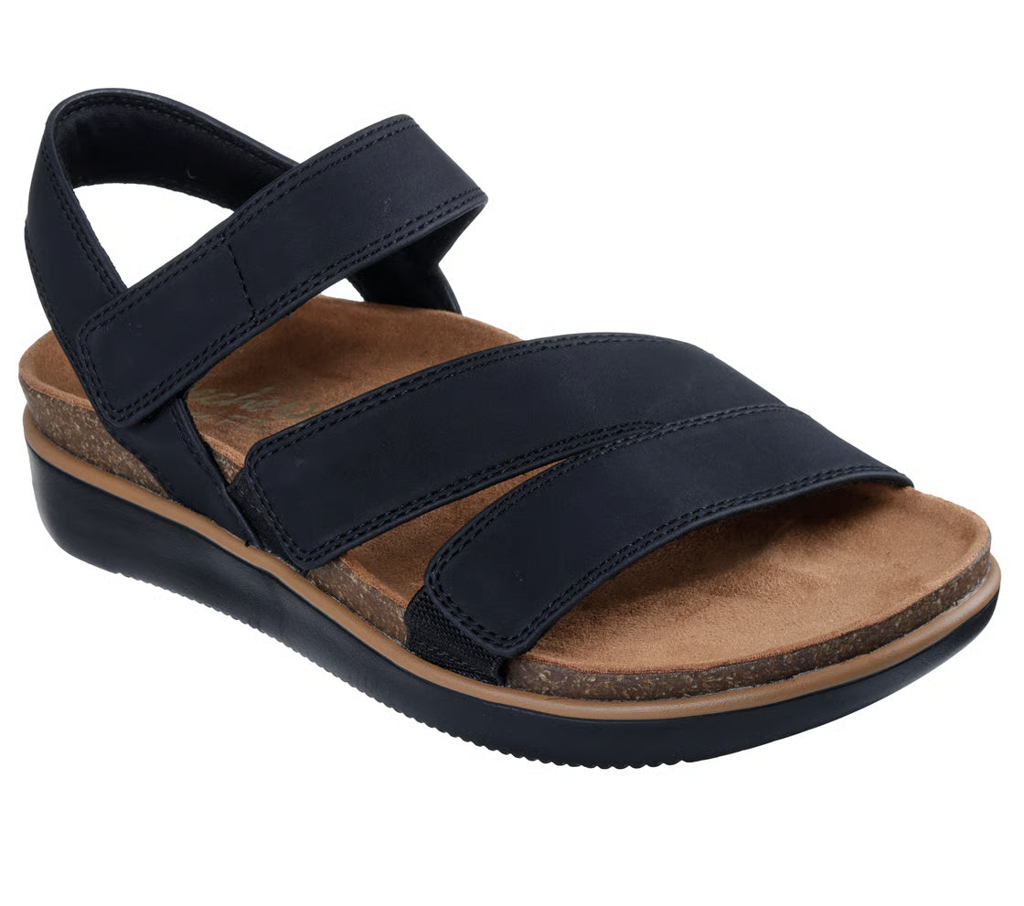 Skechers Lifted Comfort 163252/BLK Nero – Sandali Donna Vegan Memory Foam