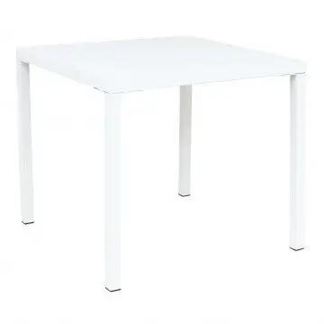 Tavolo Manchester impilabile 80 X 80 in acciaio verniciato a polvere