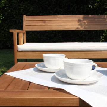 Set salotto Bali con cuscini in legno di acacia