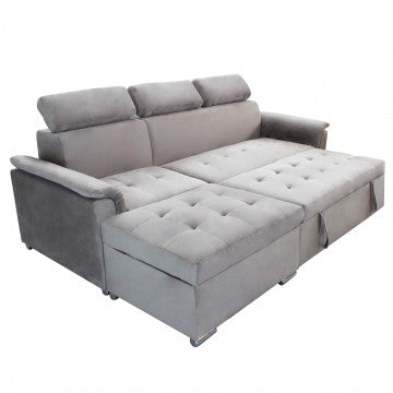 Divano componibile design moderno con chaise longue