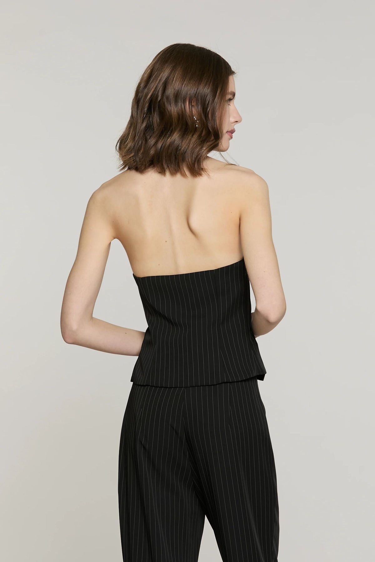Relish Gilet da donna AMMIR gessato RDA2605091063 nero