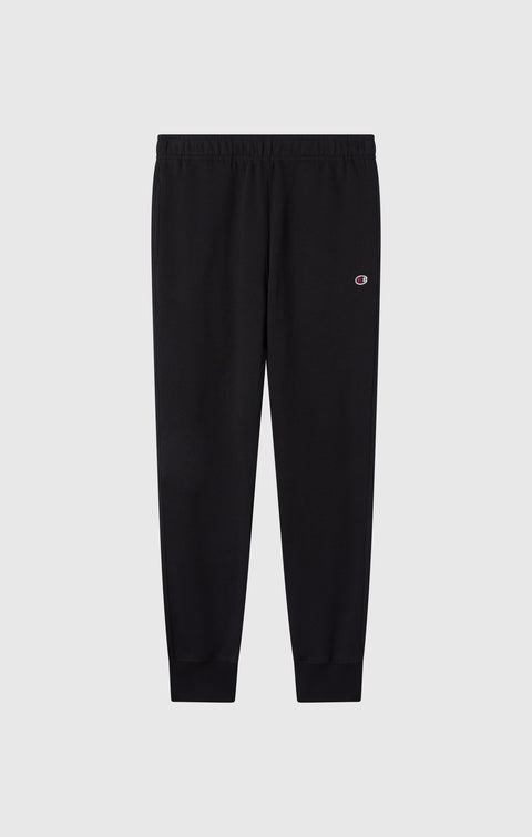 Champion Pantalone Jogger Slim Fit Felpato 220299-KK001 Nero Uomo - Pantalone Sportivo