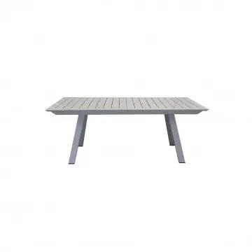 Tavolo rettangolare Zante allungabile 200/300 x 110 in alluminio