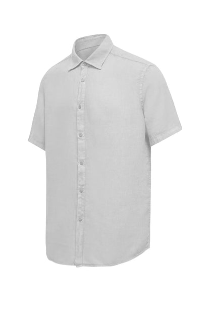 Bomboogie Camicia Uomo Regular Fit Lino SM7790TLI2_00 – Bianca