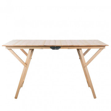 Doppelter Buchenholztisch 70 x 140 Naturfarbe