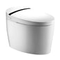 Apollo Round Electronic Toilet in White Ceramic with Automatic Washing and Bluetooth Remote Control