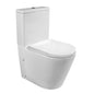 Round Ceramic Monobloc WC with Dual Flush and Soft-Close Seat, Laik model