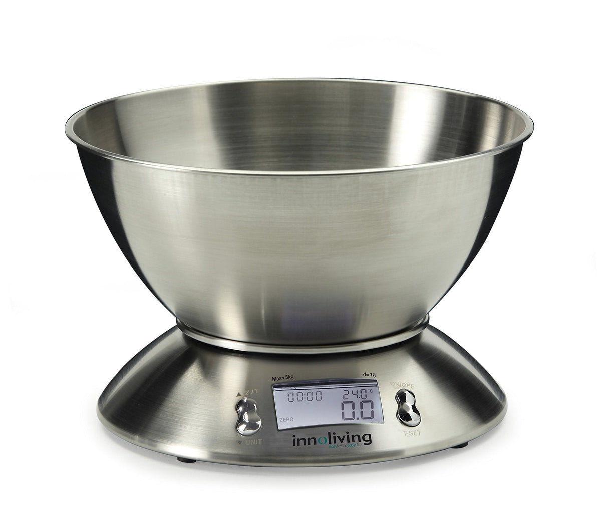 Bilancia da Cucina Digitale Acciaio Ciotola 5kg