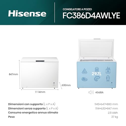 Hisense Gefriertruhe 297L Weiß