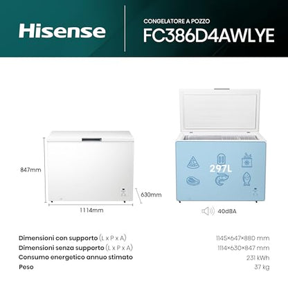Hisense Gefriertruhe 297L Weiß