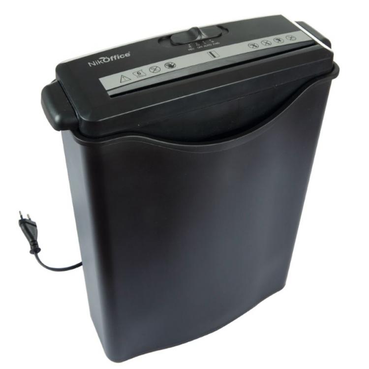 Nikoffice Aktenvernichter Schredder 5 Blatt A4 Papierkorb 8.5L Schreddert Blätter PC