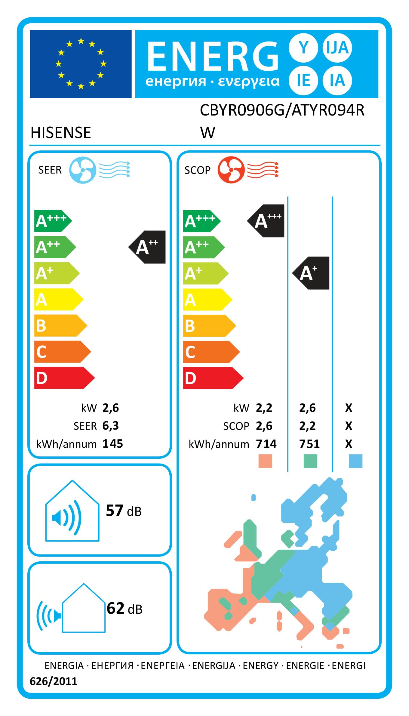 Condizionatore Hisense 12000 BTU WiFi Classe A++