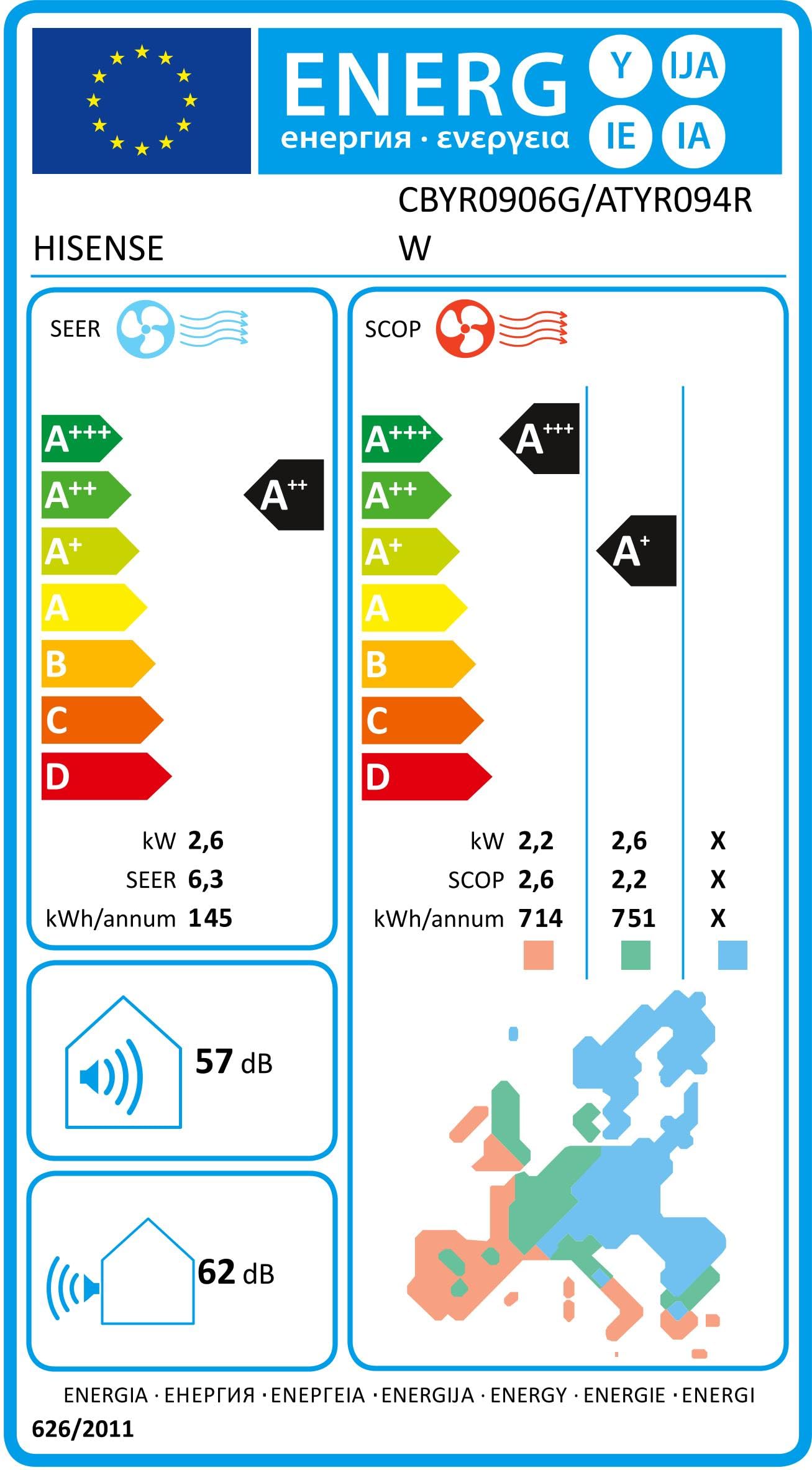 Condizionatore Hisense 9000BTU WiFi Classe A++