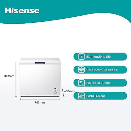 Congelatore A Pozzetto Hisense 248 Litri Bianco