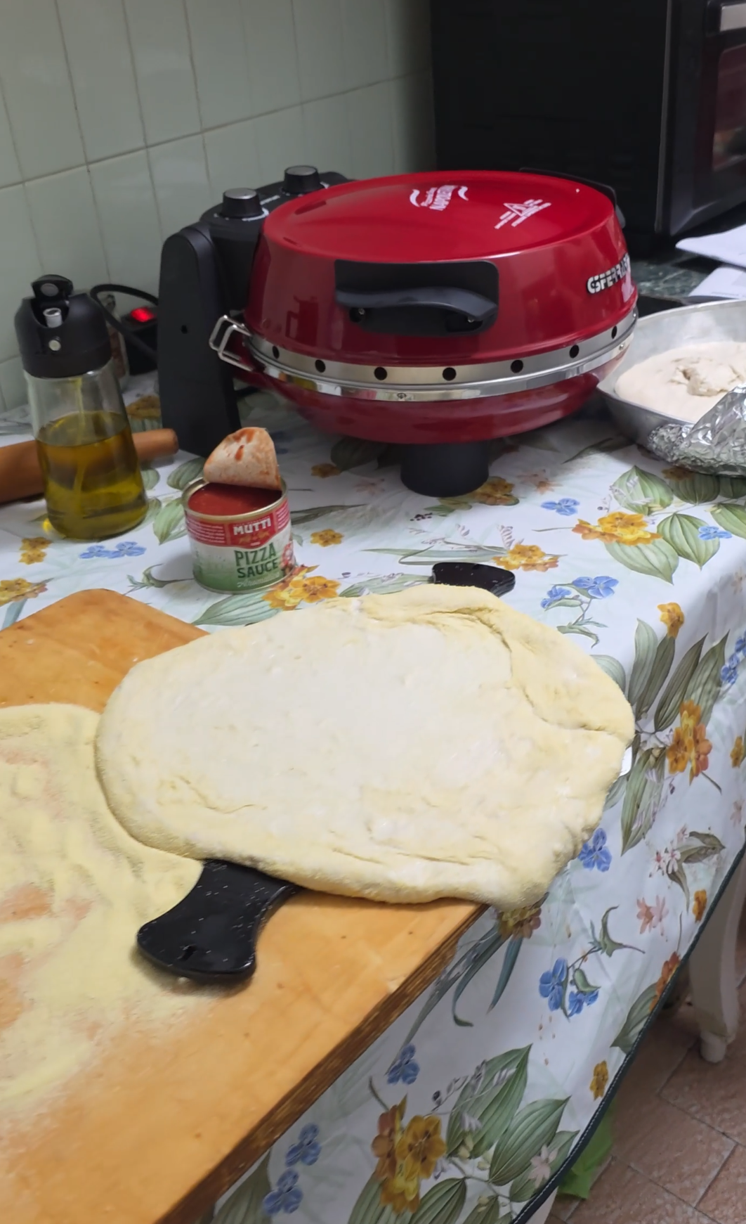 Pizzasteinofen 350° 1200W Rot