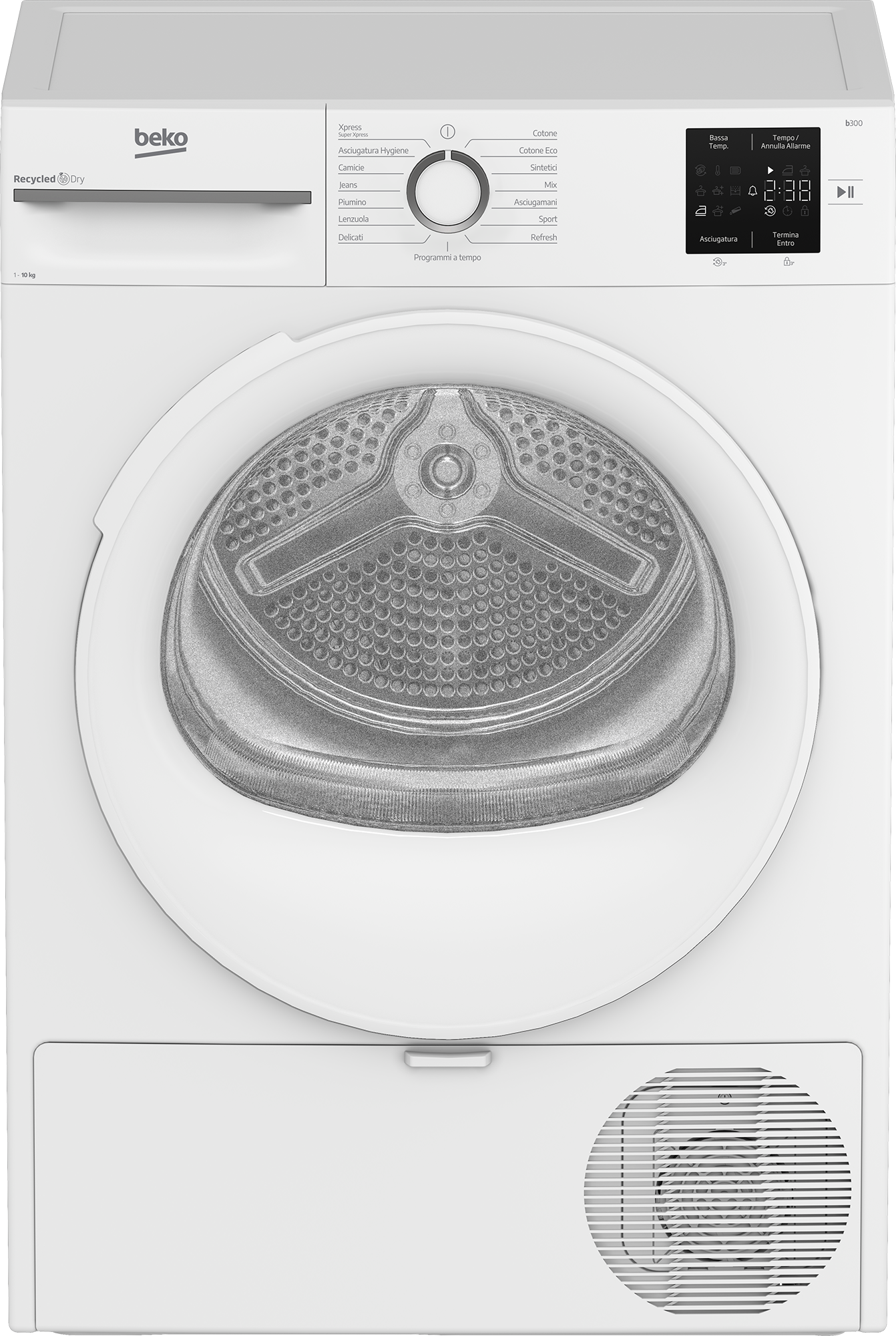 Asciugatrice Beko 10kg Classe D Bianca