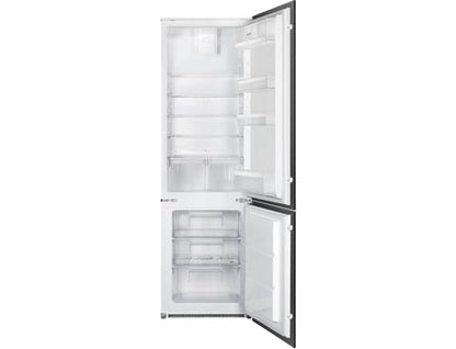 Einbau-Kühlschrank Gefrierkombination Umluft No Frost 269L Weiß