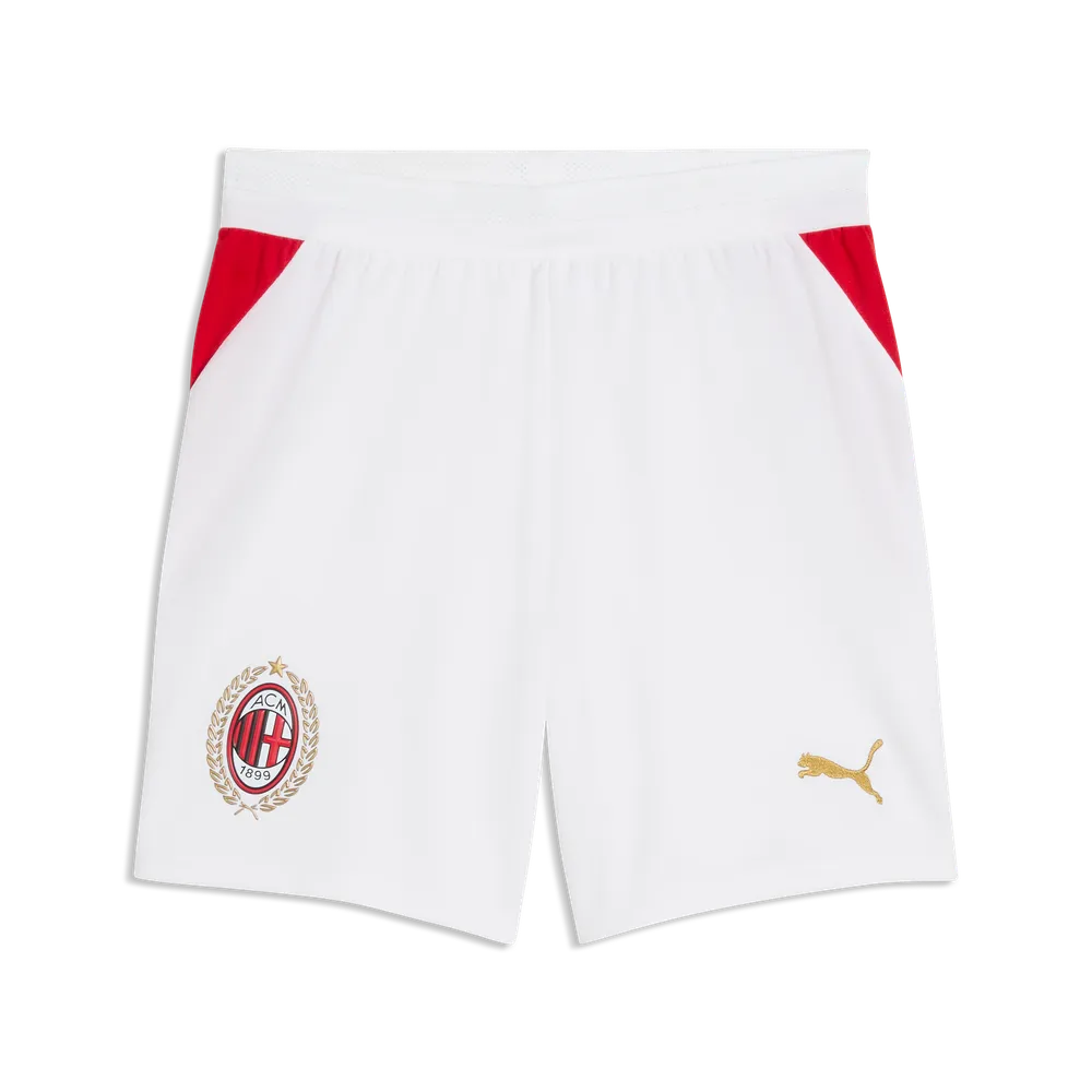 Puma ACM Shorts Replica 784150-02 – Pantaloncino Junior Calcio Milan Away Bianco 5-16 Anni