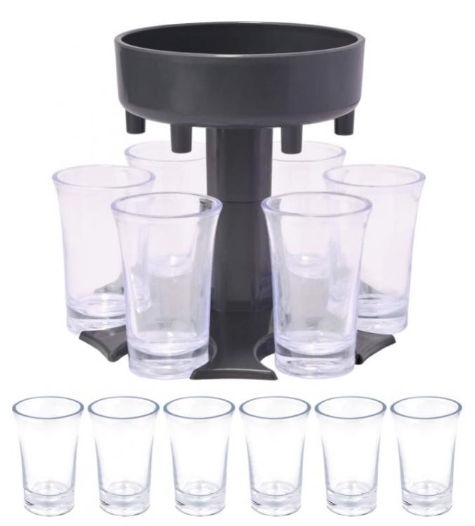 Dispenser Per 6 Cicchetti Liquore Bicchieri Shot Inclusi Per Feste Bar Cocktail