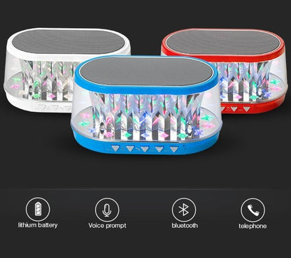 TRAGBARER LAUTSPRECHER MIT UKW-RADIO SD USB BLUETOOTH MP3 SMARTPHONE LAUTSPRECHER LED WS-1511