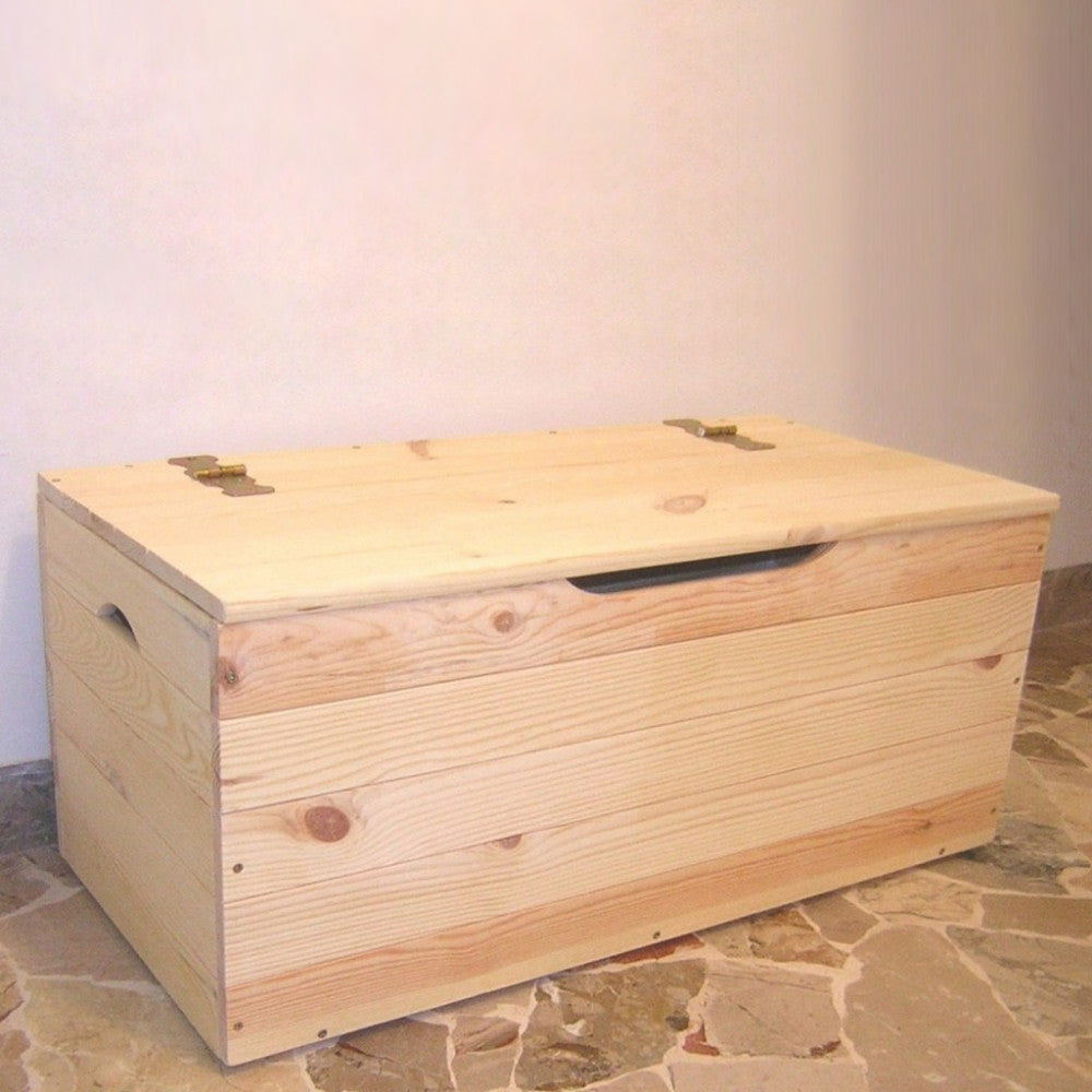 Kiefernholztruhe 100 cm