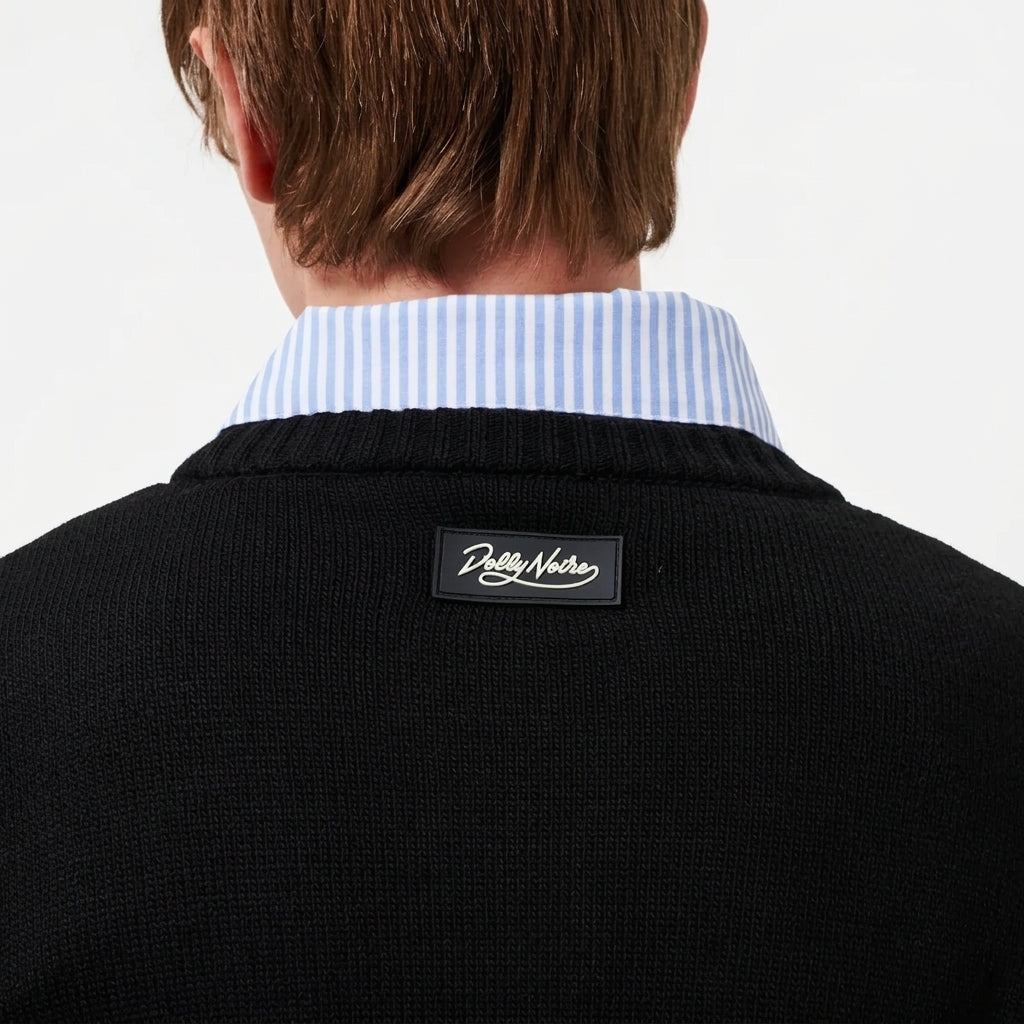 Dolly Noire maglia uomo Mani in alto SV1261-KJ-01 nera