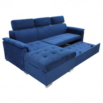 Divano componibile design moderno con chaise longue