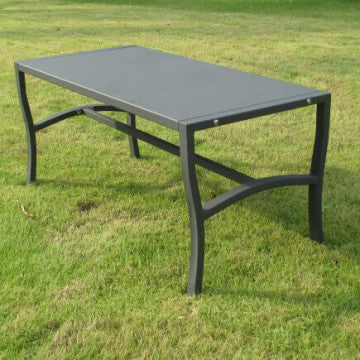 Tavolino metallo verniciato antracite 92x45x45 cm struttura acciaio
