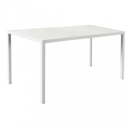 Tavolo Autolivellante Bianco, Forma Rettangolare, 80x120x76cm, Acciaio Verniciato