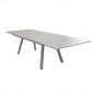 Zante extendable rectangular aluminum table 200/300 x 110