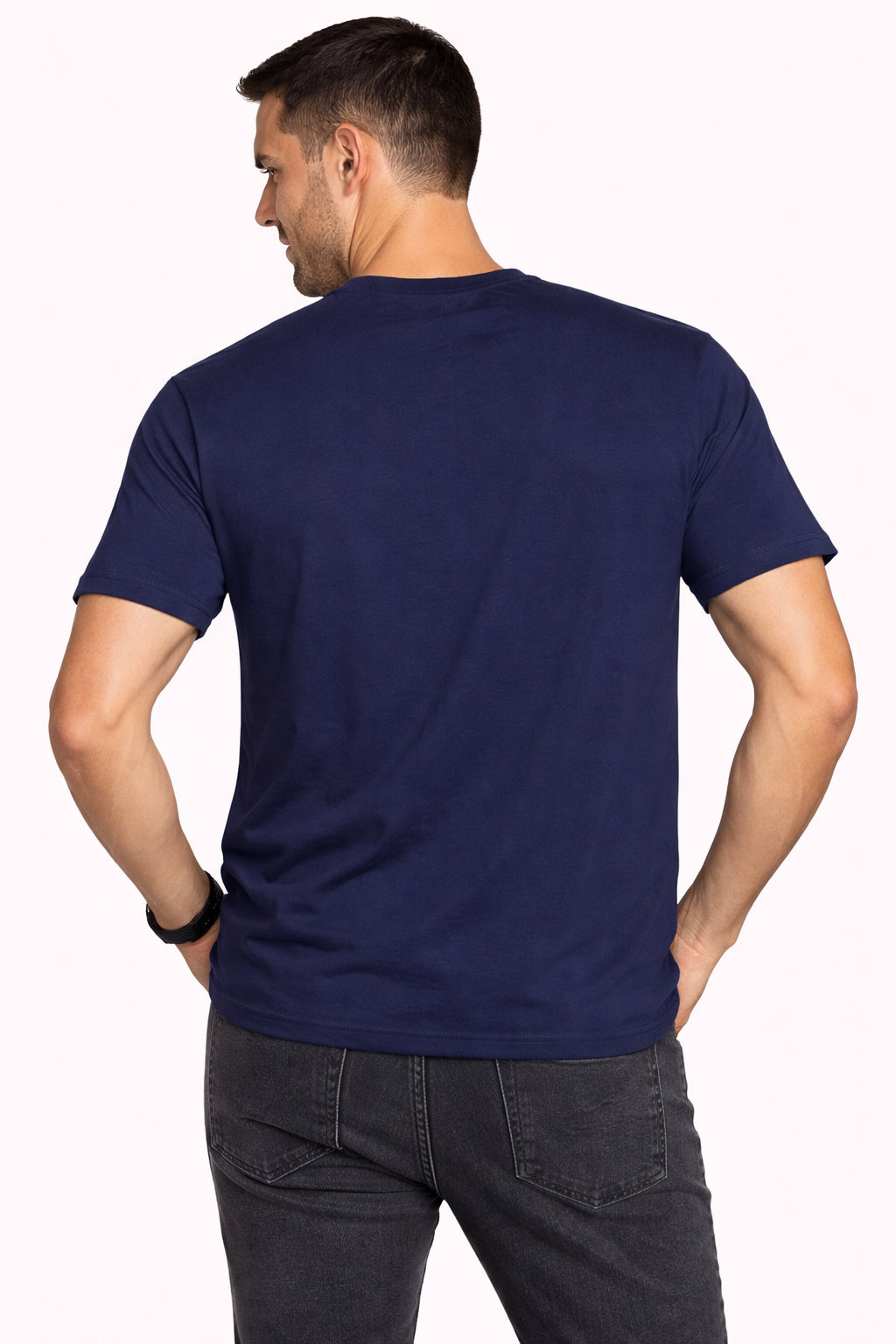 Blauer T-shirt Uomo Cotone Taschino 26SBLUH02305 007457 888 Blu