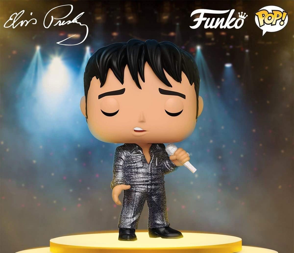 Funko Pop! Rocks – Elvis Presley (188) Elvis '68 Comeback Special Figur 9 cm