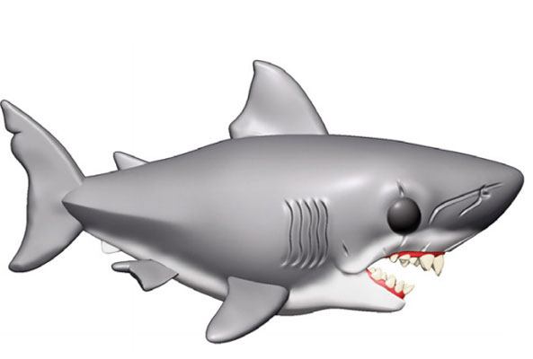 Funko Pop! Movies – (758) Jaws (Der Weiße Hai) Figur Großer Weißer Hai 15 cm