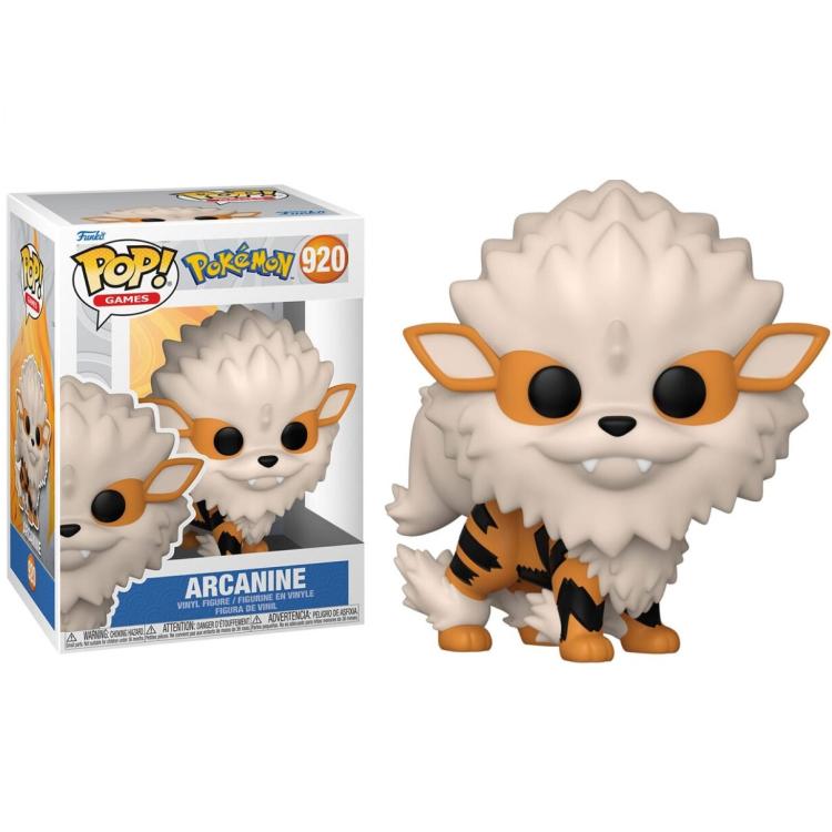 Funko Pop! Games Pokémon (920) – Arcanine Figur 9cm Evo Growlithe Vinyl (EMEA)