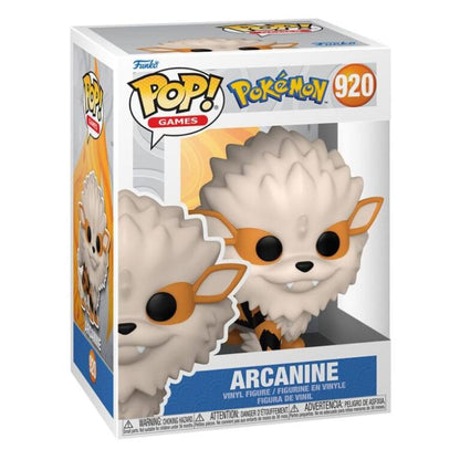 Funko Pop! Games Pokémon (920) – Arcanine Figur 9cm Evo Growlithe Vinyl (EMEA)