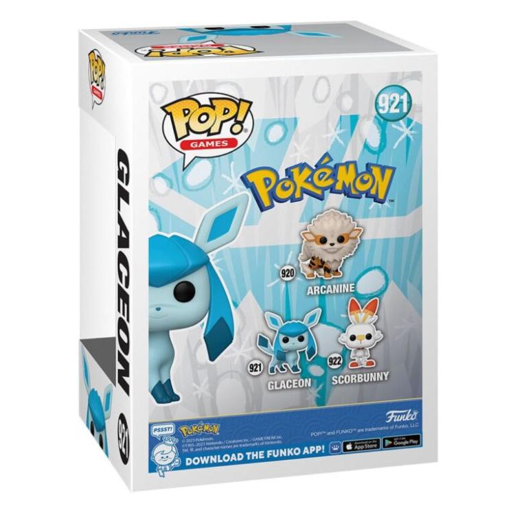 Funko Pop! Games Pokémon – (921) Glaceon Vinyl Figur 9cm Evoli Eis (Emea)