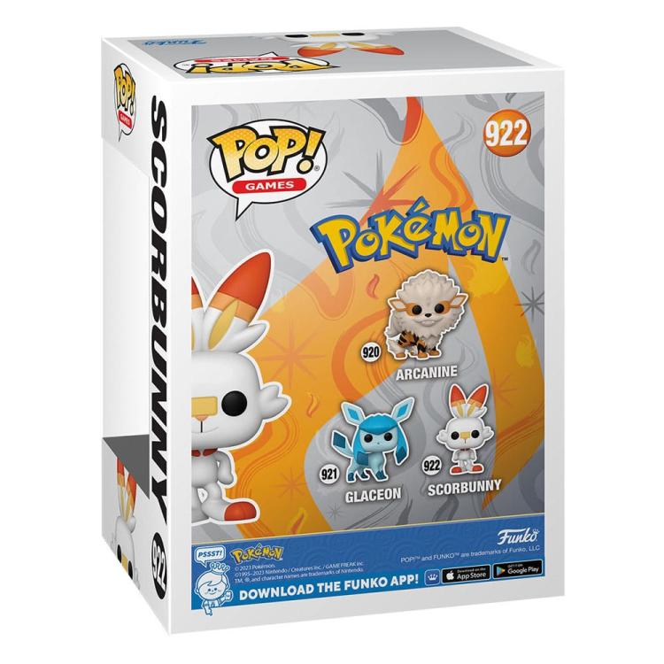 Funko Pop! Games Pokémon (922) - Scorbunny Vinylfigur 9cm Fire Raboot (Emea)