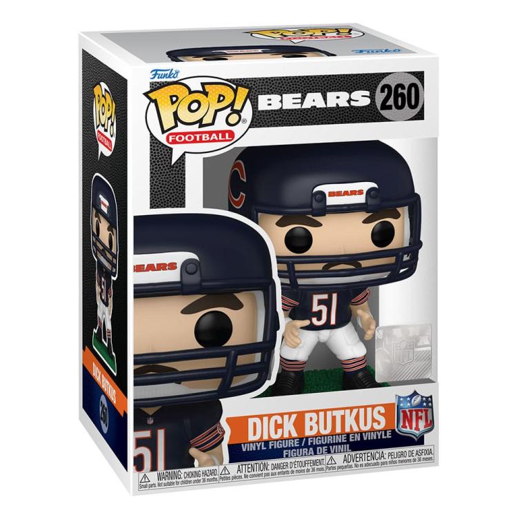 Funko Pop Football NFL Bears (260) Dick Butkus – Vinylfigur 9 cm